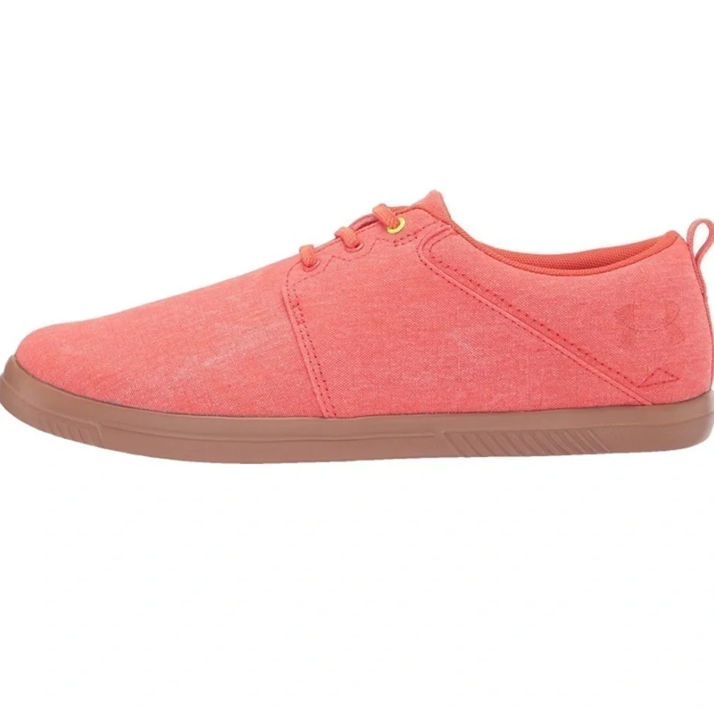 Under Armour New Size 5.5 Street Encounter Iv CNV Slides‎ Venom Red Uptown Brown